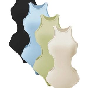 SHEIN 4pk Bodysuits